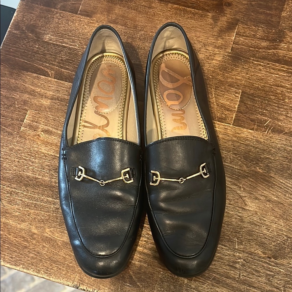 Sam Edelman Lorraine Black Leather Loafers Women
